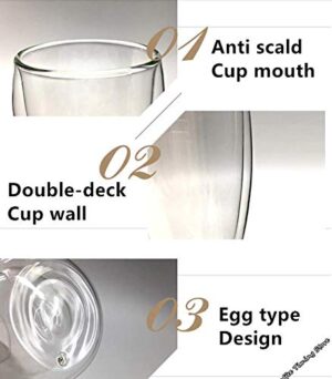 Baskety Nice Design Double Wall Glass Teacup ... - Image 5