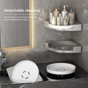 Plastic Self Adhesive Rotating Bathroom Shelf... - Image 6