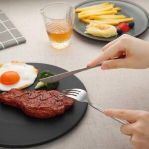 WE-CEF 24 pcs Flatware Set, Silver Silverware... - Image 10