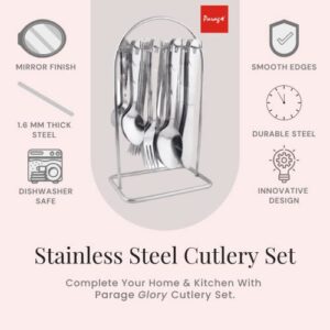 Parage 25 Pieces Glory Stainless Steel Cutler... - Image 6