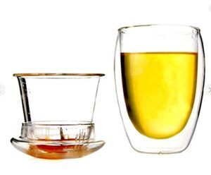 Baskety Nice Design Double Wall Glass Teacup ... - Image 3