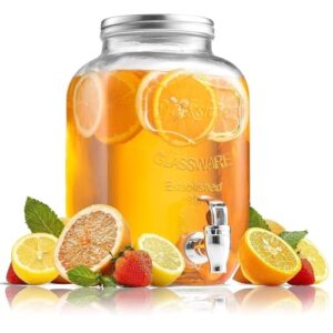 EVATTA 4 Litre Glass Juice Dispenser - Water ... - Image 2