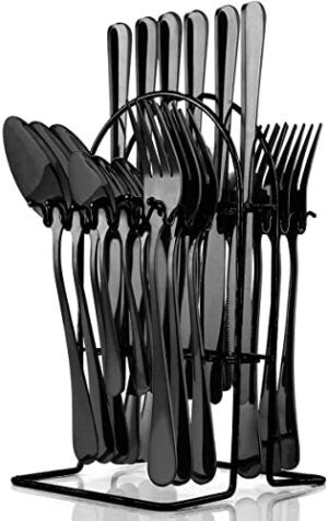 Ginoya brothers 24-Piece Colorful Silverware ... - Image 2