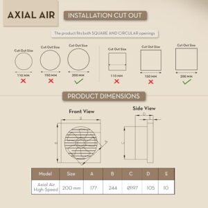 Crompton Axial Air 200 mm (8 inch) Kitchen/Ba... - Image 5
