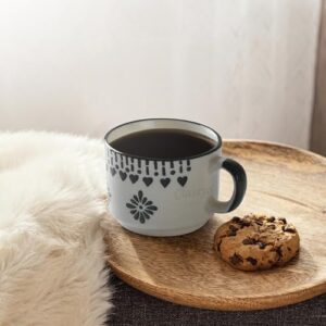 Classyo Ceramic Tea Cup Set of 6 for Tea, Mic... - Image 6