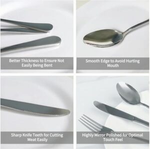 24-Piece Stainless Steel Cutlery Set, Mirror ... - Image 6