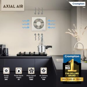 Crompton Axial Air 200 mm (8 inch) Kitchen/Ba... - Image 2