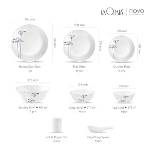 La Opala, Novo Collection, Opal Glass Dinner ... - Image 4