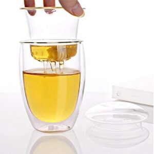 Baskety Nice Design Double Wall Glass Teacup ... - Image 6