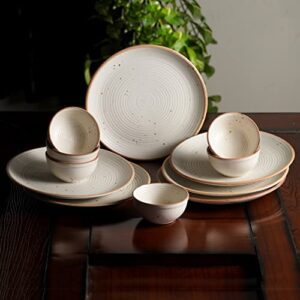 Yourowndcor Stoneware Ceramic Solid Dinner Se... - Image 2
