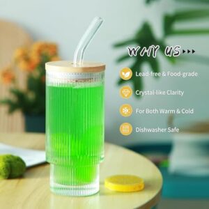 KiKiluxxa Glass Coffee Mug with Straw Green T... - Image 9