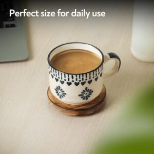 Classyo Ceramic Tea Cup Set of 6 for Tea, Mic... - Image 7