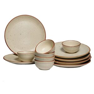 Yourowndcor Stoneware Ceramic Solid Dinner Se... - Image 3