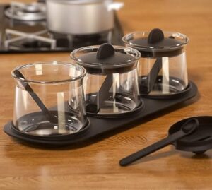 GLASSWARE Elegant 3-Piece Glass Pickle Jar Se... - Image 6
