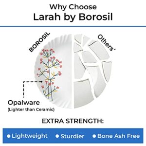 Larah by Borosil Red Bud Silk Series Opalware... - Image 7