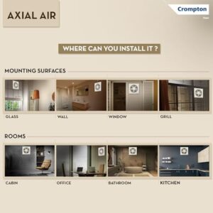 Crompton Axial Air 200 mm (8 inch) Kitchen/Ba... - Image 3