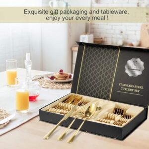 24-Piece Stainless Steel Cutlery Set, Mirror ... - Image 3