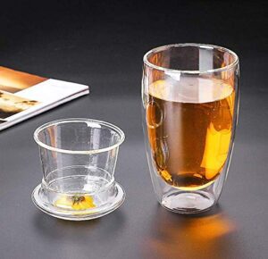 Baskety Nice Design Double Wall Glass Teacup ... - Image 4