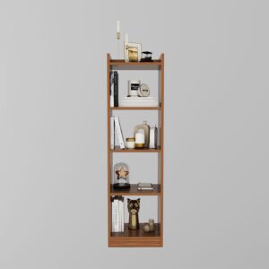 HOMEEASY Modern 4-Tier Wooden Bookshelf | Fre... - Image 2