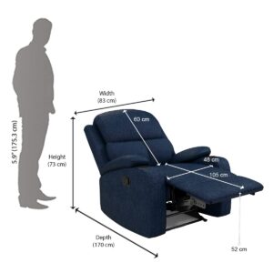 @home by Nilkamal Matt 1 Seater Fabric Manual... - Image 6