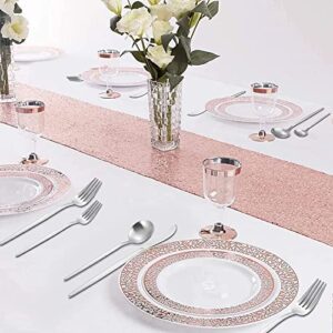 WE-CEF 24 pcs Flatware Set, Silver Silverware... - Image 8