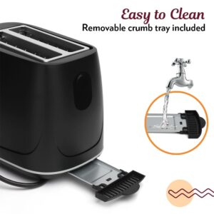 Borosil Krispy Pop-up Toaster, Black, 2-Slice... - Image 8