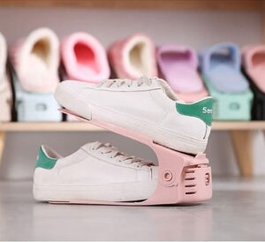 NYALKARAN Plastic Shoe Slots Organizer Space ... - Image 3