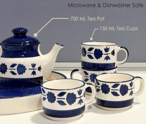 Praahi Lifestyle Tea Cup Set with Kettle & Se... - Image 7