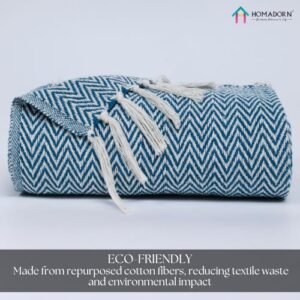 HOMADORN All Season Cotton Weaved Throw Blank... - Image 3