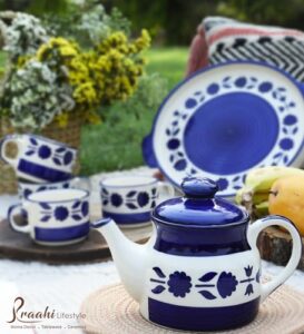 Praahi Lifestyle Tea Cup Set with Kettle & Se... - Image 4