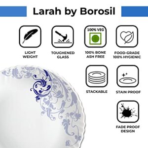 Larah by Borosil Blue Eve Silk Series Opalwar... - Image 7
