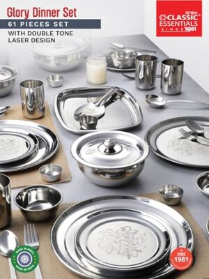 Classic Essentials Stainless Steel Dinner Set... - Image 8
