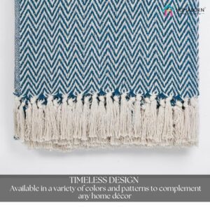 HOMADORN All Season Cotton Weaved Throw Blank... - Image 4