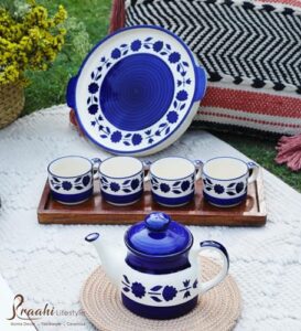 Praahi Lifestyle Tea Cup Set with Kettle & Se... - Image 6