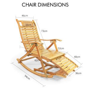 URBANCART Durable Heavy-Duty ® Relax Bamboo W... - Image 3