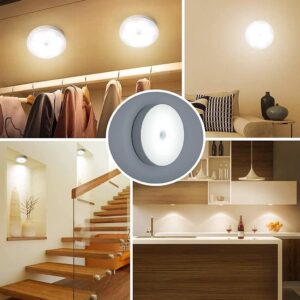 Bitnex Motion Sensor Light for Home (Pack of 2) with USB Charging Wireless Self Adhesive LED Body Induction Lamp Sensor Light for Wardrobe Lights with Sensor Night Light for Cupboard Stairs (White) - Image 5