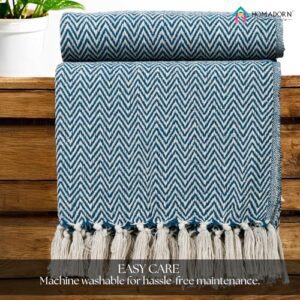 HOMADORN All Season Cotton Weaved Throw Blank... - Image 7