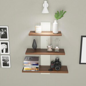 homeeasy Wooden Wall Shelves 3Tiers for Livin... - Image 3