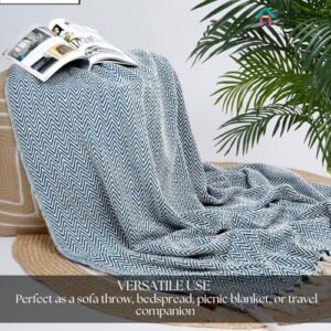 HOMADORN All Season Cotton Weaved Throw Blank... - Image 6