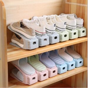 NYALKARAN Plastic Shoe Slots Organizer Space ... - Image 2