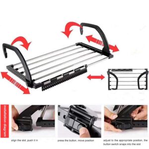 HOME CUBE 1 Pc Foldable Drying Rack, Indoor/O... - Image 4