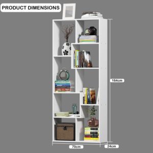 Lukzer 8 Shelves Modern Simple Engineered Woo... - Image 3