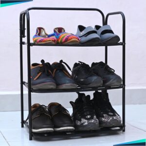 OPTIFINE Durable Plastic & Metal Shoe Rack - ... - Image 2