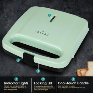 SOLARA Toaster Sandwich Maker Electric, 700 W... - Image 4