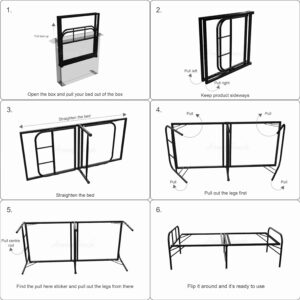 Honey Touch Double Bed | Folding Style No Ass... - Image 9