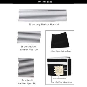 Ebee Black 4 Shelves Collapsible Shoe Rack - Image 4