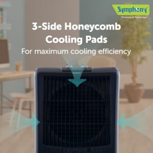 Symphony Silenzo 100 | India's Silent Air Cooler | | 3-Side Honeycomb Pads | i-Pure + Technology | 170W | CFD technology | Easy-Fill Water Tank | 1 Year Warranty - Image 6