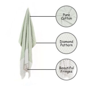 FOLK CRAFT Throw Blanket for Bed - Pure Cotto... - Image 3