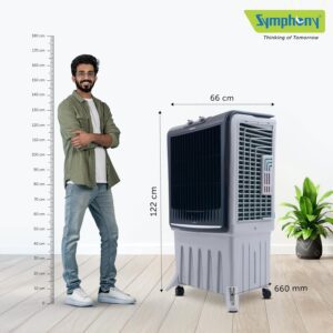 Symphony Silenzo 100 | India's Silent Air Cooler | | 3-Side Honeycomb Pads | i-Pure + Technology | 170W | CFD technology | Easy-Fill Water Tank | 1 Year Warranty - Image 9