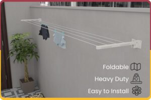 Amiraj Powder Coated Metal Cloth Drying Stand... - Image 4